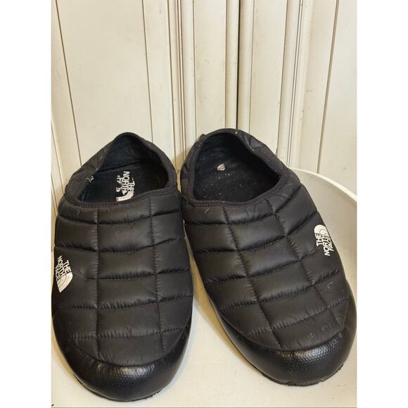 The North Face Men's Thermoball Traction V Quilted Slip On Mules Black Size 14 - Picture 1 of 12